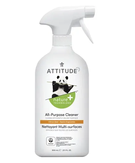 Attitude Nature+ Citrus Zest All Purpose Cleaner - 800mL