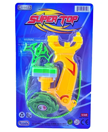 Artoy Super Top Beyblade Style Play Set On Blister Card - Assorted Colors