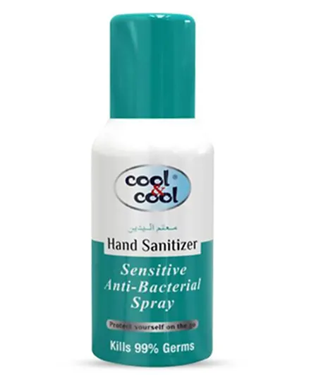 Cool & Cool Hand Sanitizer Sensitive Spray Pack of 3 - 120 ml