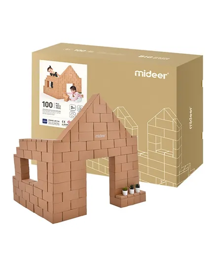 Mideer Mega Blocks Construction Set - 100 Pieces