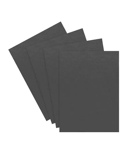 غلاف كتاب أطلس A4 - أسود - 50 قطعة