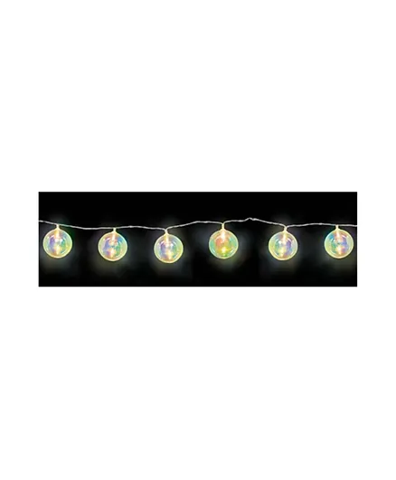 Party Center Iridescent Balls LED String Lights Decoration