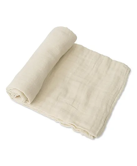 Little Unicorn Cotton Muslin Single Swaddle - Linen