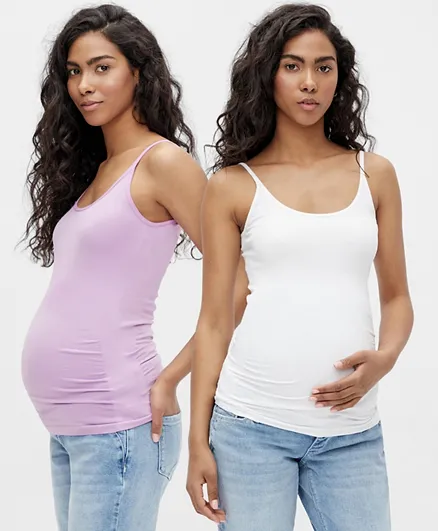Mamalicious 2 Pack Maternity Tank Top - Multicolor