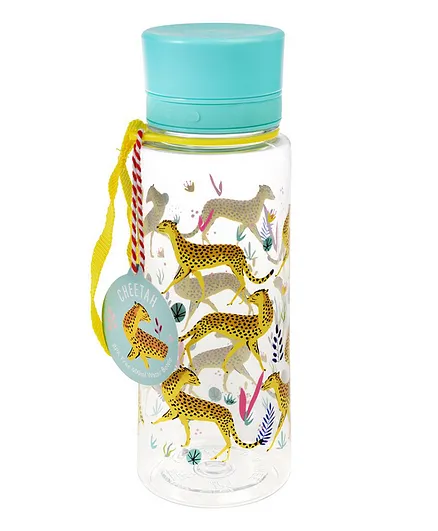 Rex London Cheetah Water Bottle Blue - 600mL