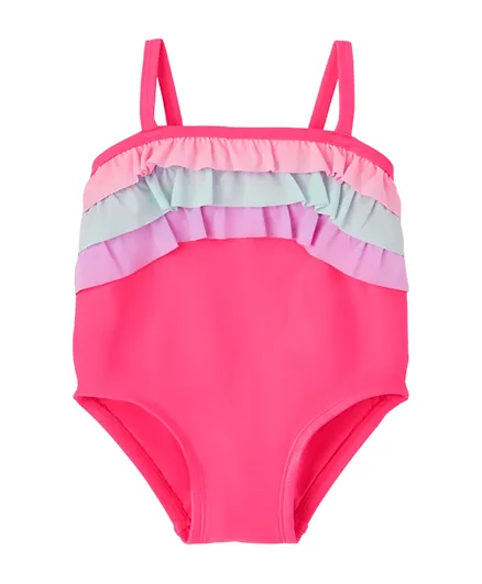 The Children's Place V Cut Swimsuit - Neon Berry