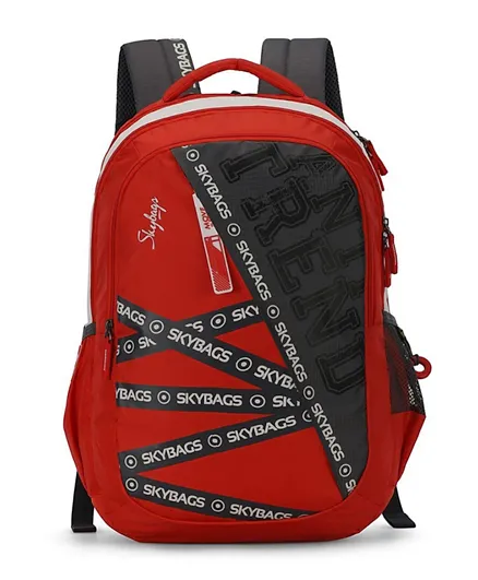 Skybags Figo Plus 01 Unisex School Backpack Red - 18 Inches