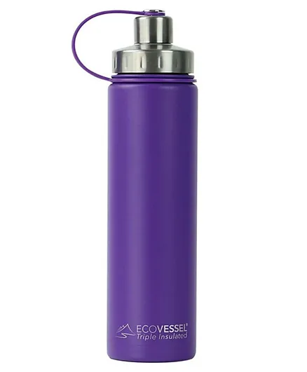 Ecovessel Boulder Insulated Water Bottle Purple Haze - 700ml