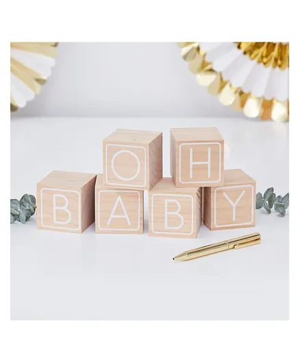 Ginger Ray Building Block Baby Shower Guest Book