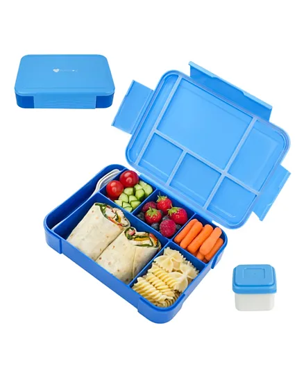 صندوق غداء مامفاكتوري بـ 5 أقسام - أزرق