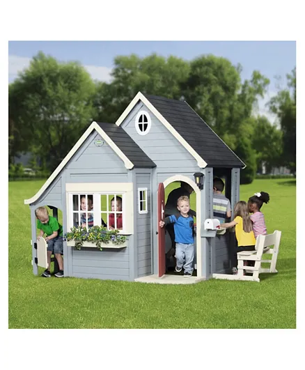 Backyard Discovery Spring Cottage Wooden Play House - Grey