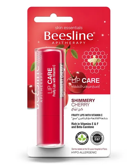 Beesline Shimmery Cherry Lip Care - 4.5mL