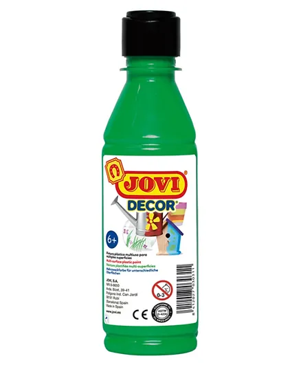 زجاجة جوفي ديكور أكريليك - أخضر 250 مل