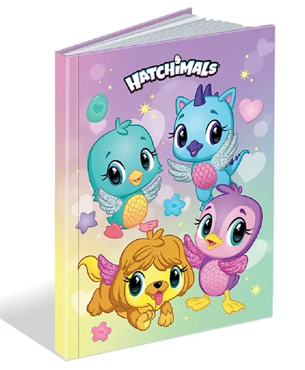 Hatchimals English Hard Cover Notebooks -  100 Sheets