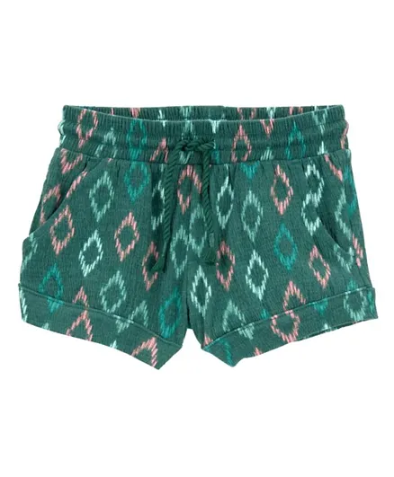 Carter's Pull-On French Terry Shorts - Green