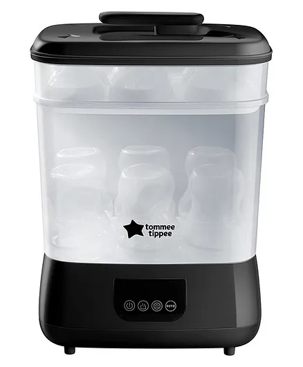 Tommee Tippee Advanced Steri-Dry Electric Steriliser and Dryer for Baby Bottles and Accessories - Black