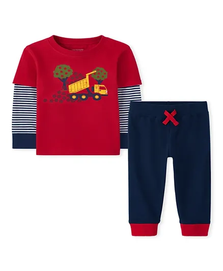 The Children's Place Apple Tree Graphic T-shirt & Joggers Set - Multicolor