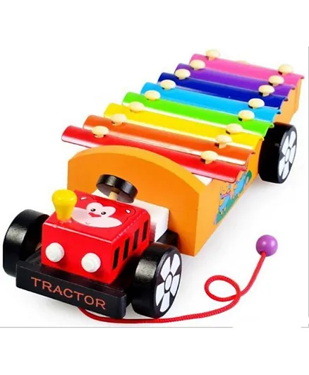 UKR Wooden Xylophone Tractor - Multicolor
