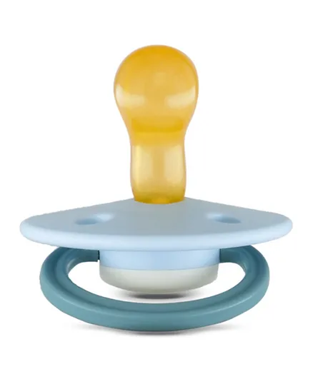 Rebael Fashion Natural Rubber Round Pacifier Size 1 - Cold Pearly Snake