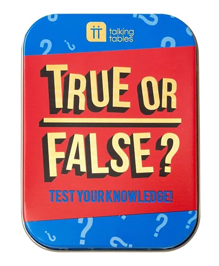 Talking Tables True Or False Tin Game -  2 Player