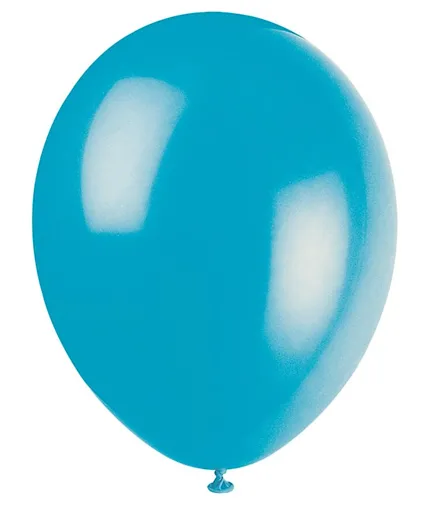Unique  Balloon Pack of 10 Turquoise - 12 Inches