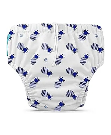 Charlie Banana Blue Pineapple Reusable Swim Diaper - Medium