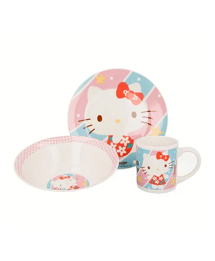 Sanrio Dinner Set  Hello Kitty Poema - 3 Pieces