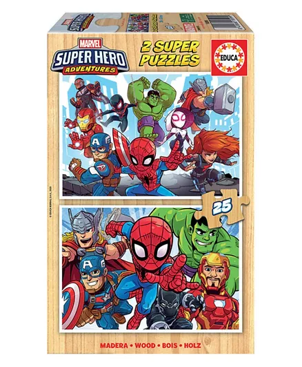 Educa Avenger Heroes Adventure Puzzle Set Pack of 2 - 50 Pieces