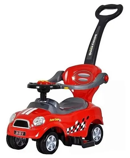 Megastar My Lil Sunshine Push Car with Handle - Red