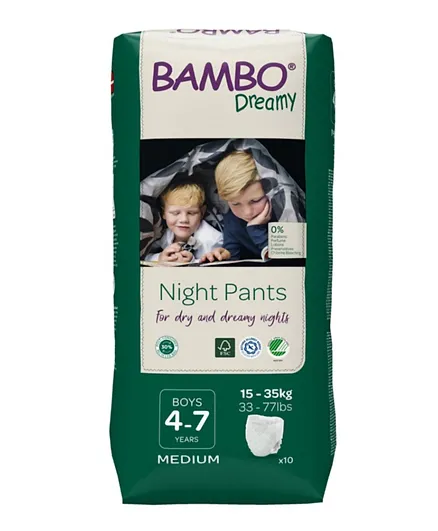 Bambo Nature Dreamy Eco-Friendly Night Pants Medium - 10 Pants