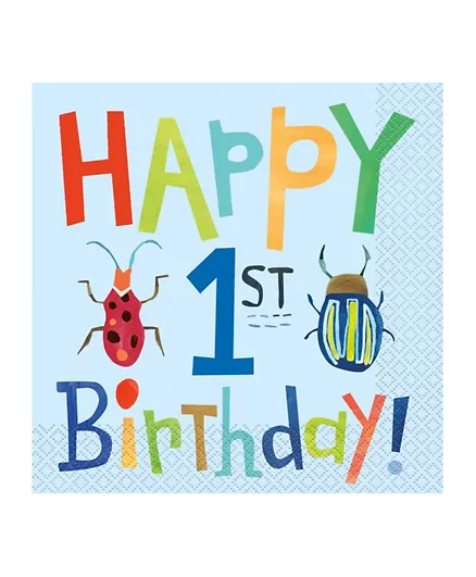 Unique Bug Luncheon Napkins - Pack of 16