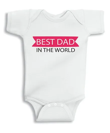 توينكل هاندز بدلة أفضل أب في العالم - أبيض