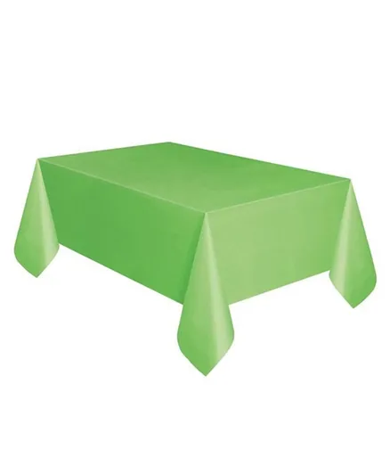 Unique Plastic Table Cover - Lime Green