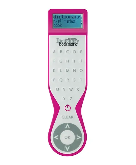 IF Carded Electronic Dictionary Bookmark English UK - Pink