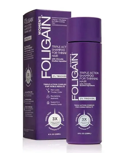 FOLIGAIN Triple Action Shampoo for Thinning Hair - 236mL