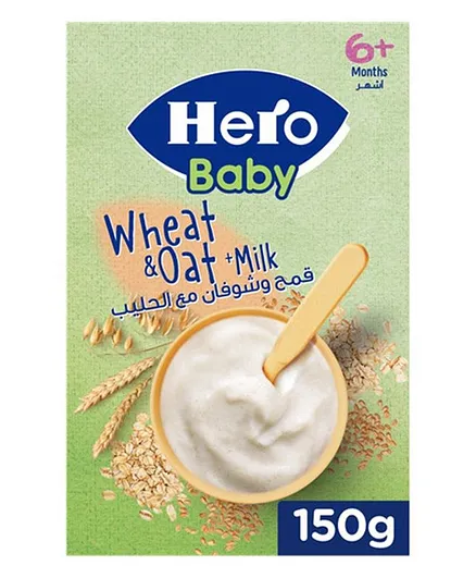 Hero Baby Cereals Wheat & Oat With Milk - 150g