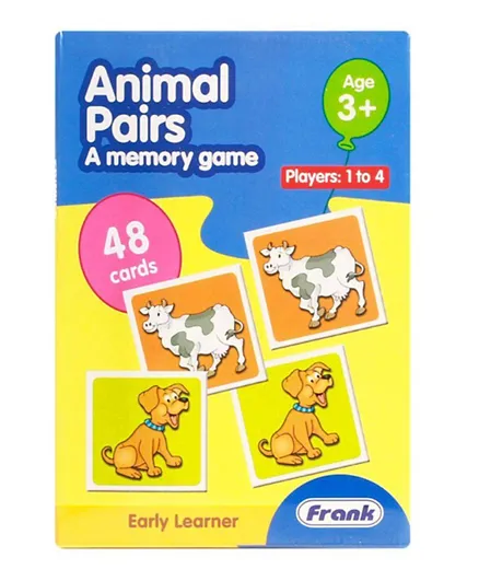 لعبة ذاكرة فرانك أزواج الحيوانات - 48 بطاقة