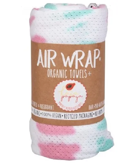 Woombie Air Wrap Organic Towels - Blue & Pink