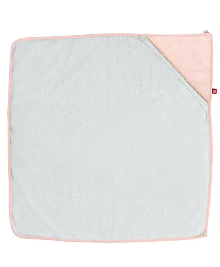 Red Castle Hooded Towel -  Grey & Pink