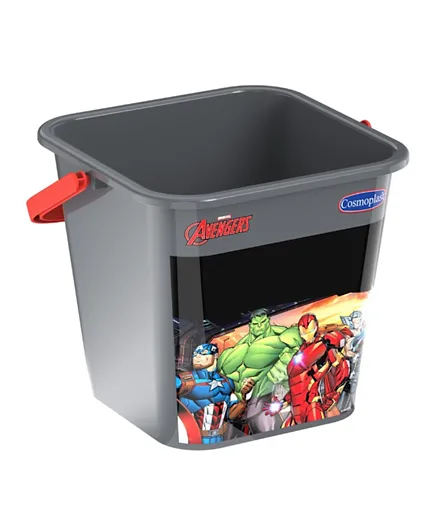 Cosmoplast Marvel Avengers Square Sand Bucket with Handle - 5 L