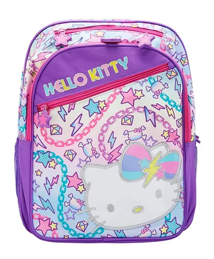 Hello Kitty Insulated Backpack Multicolour Texture - Purple