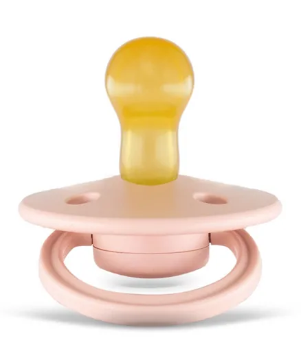 Rebael Mono Natural Rubber Round Pacifier Size 1 - Baby Blush