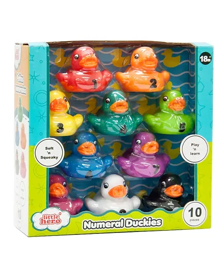 Numeral Duckies - 10 Pieces