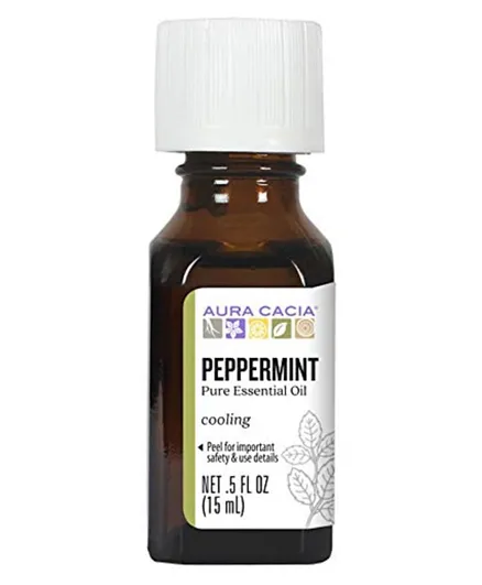 AURA CACIA Peppermint Natural Essential Oil - 15mL