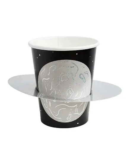 Hootyballoo Planet Paper Cups 8 Pieces - 249.8mL