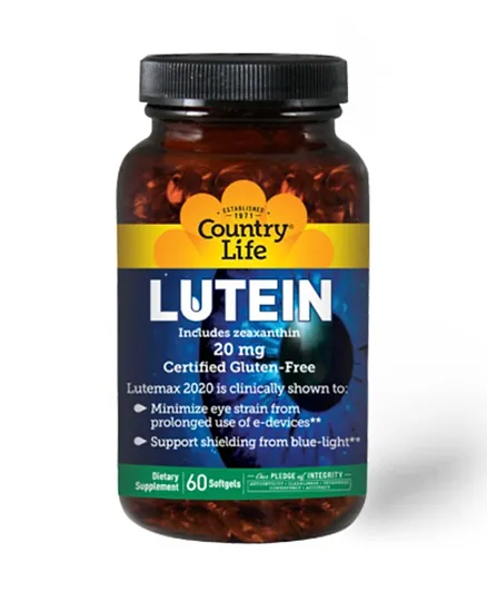 Country Life Lutein 20 mg - 60 Softgel