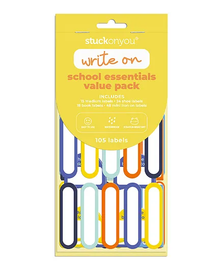 Stuck On You Neutral School Essentials Value Pack Multicolor - 105 Pieces