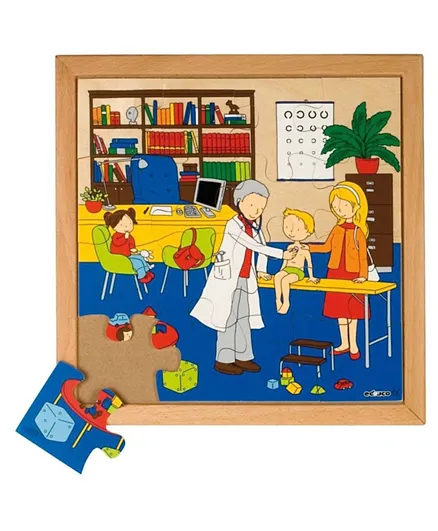 Educationall Wooden Doctor Jigsaw Puzzles Set - 16 Pieces