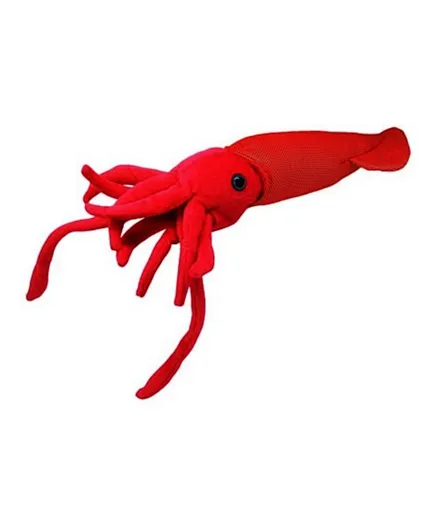 Wild Planet Squid Plush Toy - Red