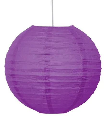 Unique Round Paper Lantern Pack of 1 - Purple